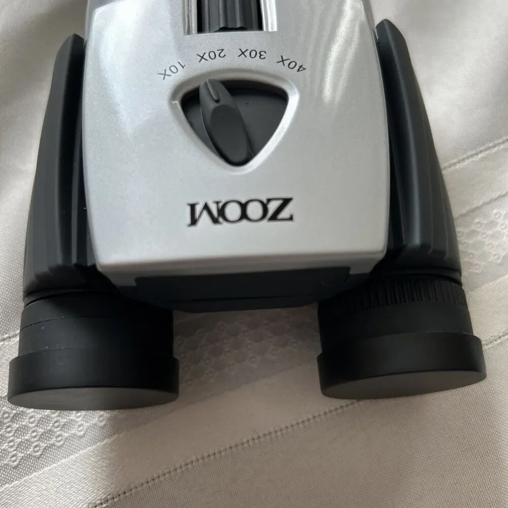CStar Optics Zoom Binoculars Silver With Case And Lens Covers